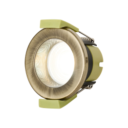 Zenith 4W, Triac Dimmable 4CCT LED Fire Rated Downlight, Antique Brass