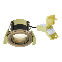 Zenith 4W, Triac Dimmable 4CCT LED Fire Rated Downlight, Antique Brass