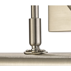 Abacus 35cm 8W Replaceable LED Dimmable Wall/Picture Light Switched 4000K Satin Nickel