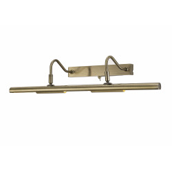 Abacus Picture Wall Lamp Switched 4 Light G9 Antique Brass