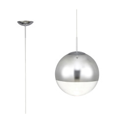 Miranda Small Ball Pendant 1 Light Polished Chrome
