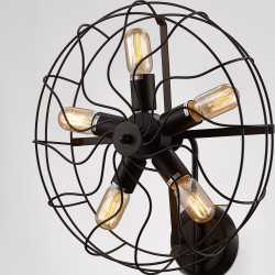 Claudia Wall Lamp 5 Light E27 Black
