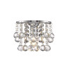 Acton Wall Lamp 1 Light E14 Switched Polished Chrome/Sphere Crystal