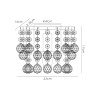 Acton Wall Lamp 1 Light E14 Switched Antique Brass/Sphere Crystal
