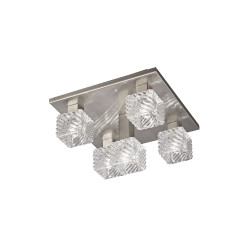 Accor Ceiling Flush 5 Light G9, 230mm Square, Sati