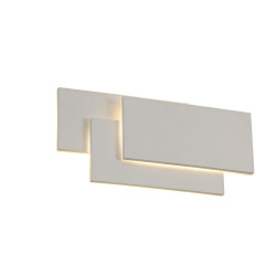 Kiania Wall Light Rectangular, 12W LED 3000K, Sand White, 490lm