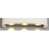 Leoni Up & Downward Lighting Wall Light, 6W LED 3000K, Sand White, 500lm, IP54