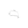 Leoni Up & Downward Lighting Wall Light, 6W LED 3000K, Sand White, 500lm, IP54