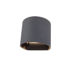 Ottawa Up & Downward Lighting Wall Light 2x3W LED 3000K, Anthracite, 410lm, IP54