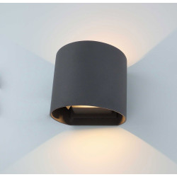 Ottawa Up & Downward Lighting Wall Light 2x3W LED 3000K, Anthracite, 410lm, IP54