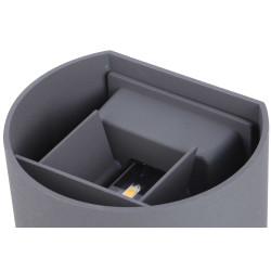 Ottawa Up & Downward Lighting Wall Light 2x3W LED 3000K, Anthracite, 410lm, IP54