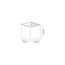 Delia Up & Downward Lighting Wall Light 2x3W LED 3000K Sand White, 410lm, IP54