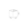 Delia Up & Downward Lighting Wall Light 2x3W LED 3000K Sand White, 410lm, IP54