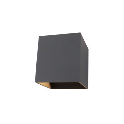 Delia Up & Downward Lighting Wall Light 2x3W LED 3000K Anthracite, 410lm, IP54