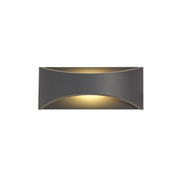 Aryana Up & Downward Lighting Wall Light 6W LED 3000K, Anthracite, 375lm, IP54