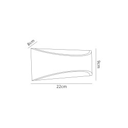 Aryana Up & Downward Lighting Wall Light 6W LED 3000K, Anthracite, 375lm, IP54