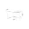 Aryana Up & Downward Lighting Wall Light 6W LED 3000K, Anthracite, 375lm, IP54