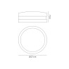 Daru Plain Bulkhead Wall Lamp, 1 Light E27, Sand White, IP54