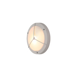 Daru Framed Bulkhead Wall Lamp, 1 Light E27, Sand White, IP54