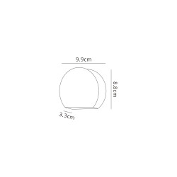Lucina Wall Light 3W LED 3000K, Sand White, 270lm, IP54