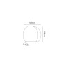 Lucina Wall Light 3W LED 3000K, Sand White, 270lm, IP54