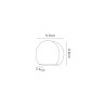 Lucina Wall Light 3W LED 3000K, Anthracite, 270lm, IP54