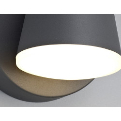 Oahu Wall Light 12W LED 3000K, Anthracite, 590lm, IP54