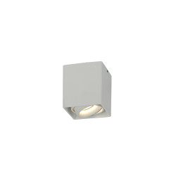 Stom Adjustable Rectangular Spotlight, 1 Light GU10, Sand White