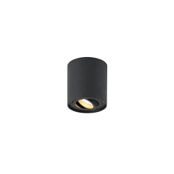 Rico Adjustable Cylinder Spotlight, 1 Light GU10, Sand Black