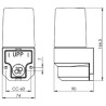 Buy Ifo Electric Classic sauna white IP44 straight E27 40W ceiling/60W wall 8048-509