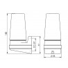 IE_6088-700-10 Ifo Electric Bernadotte sconce IP44 1xE14