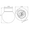 IE_6012-540-10 Ifo Electric Classic Globe shiny opal glass Ø150