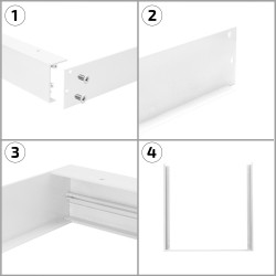 PL-SK.030.030.02 White Surface Kit for a 30x30cm LED Panel