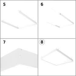 PL-SK.030.030.02 White Surface Kit for a 30x30cm LED Panel