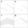 PL-SK.030.030.02 White Surface Kit for a 30x30cm LED Panel