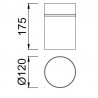 Buy Mantra Iluminacion Aruba Flush Large 12cm Round 1 x E27 5626 5628