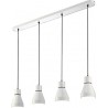 Buy Mantra Iluminacion Kos Linear Pendant Lamp 4 Lights 4 x E27 White/ Black 5840