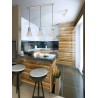 Buy Mantra Iluminacion Kos Linear Pendant Lamp 4 Lights 4 x E27 White/ Black 5840