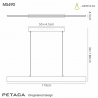 Buy Mantra Iluminacion Petaca Pendant Lamp LED Matt White 5490