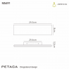 Buy Mantra Iluminacion Petaca Wall Lamp 27cm LED Matt White 5491