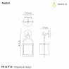 Buy Mantra Iluminacion Maya Wall Lamp, 1 x E27, IP54, Anthracite, 6551