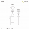 Buy Mantra Iluminacion Maya Ceiling, 1 x E27, IP54, Anthracite, 6554