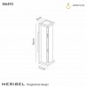 Buy Mantra Iluminacion Meribel Wall Lamp, 2 x E27, IP54, Graphite, 2yrs Warranty 6493