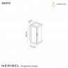 Buy Mantra Iluminacion Meribel Wall Lamp, 1 x E27, IP54, Graphite, 6494