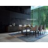 Buy Mantra Iluminacion Sahara XL Pendant Lamp 42W LED 3000K, 3400lm, Dimmable Silver/Frosted Acrylic/Polished Chrome, 3yrs Warra