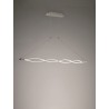 Buy Mantra Iluminacion Sahara XL Pendant Lamp 42W LED 3000K, 3400lm, Dimmable Silver/Frosted Acrylic/Polished Chrome, 3yrs Warra