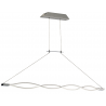 Buy Mantra Iluminacion Sahara XL Pendant Lamp 42W LED 3000K, 3400lm, Dimmable Silver/Frosted Acrylic/Polished Chrome, 3yrs Warra