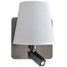 Buy Mantra Iluminacion Bahia Wall Lamp With 1 Light E27 + Reading Light 3W LED  5232 5230