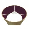 Buy 30 cm Cylinder Fabric Lampshade Antique Gold/Ruby