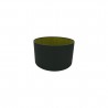 Buy 30 cm Cylinder Fabric Lampshade Midnight Black/Green Olive